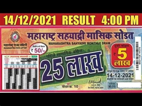 maharashtra lottery result yesterday|Maharashtra State Lottery Result 2021 Today .